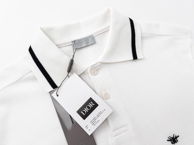 Dior專櫃迪奧2023SS新款刺繡Polo短袖T恤 男女同款 tzy2793